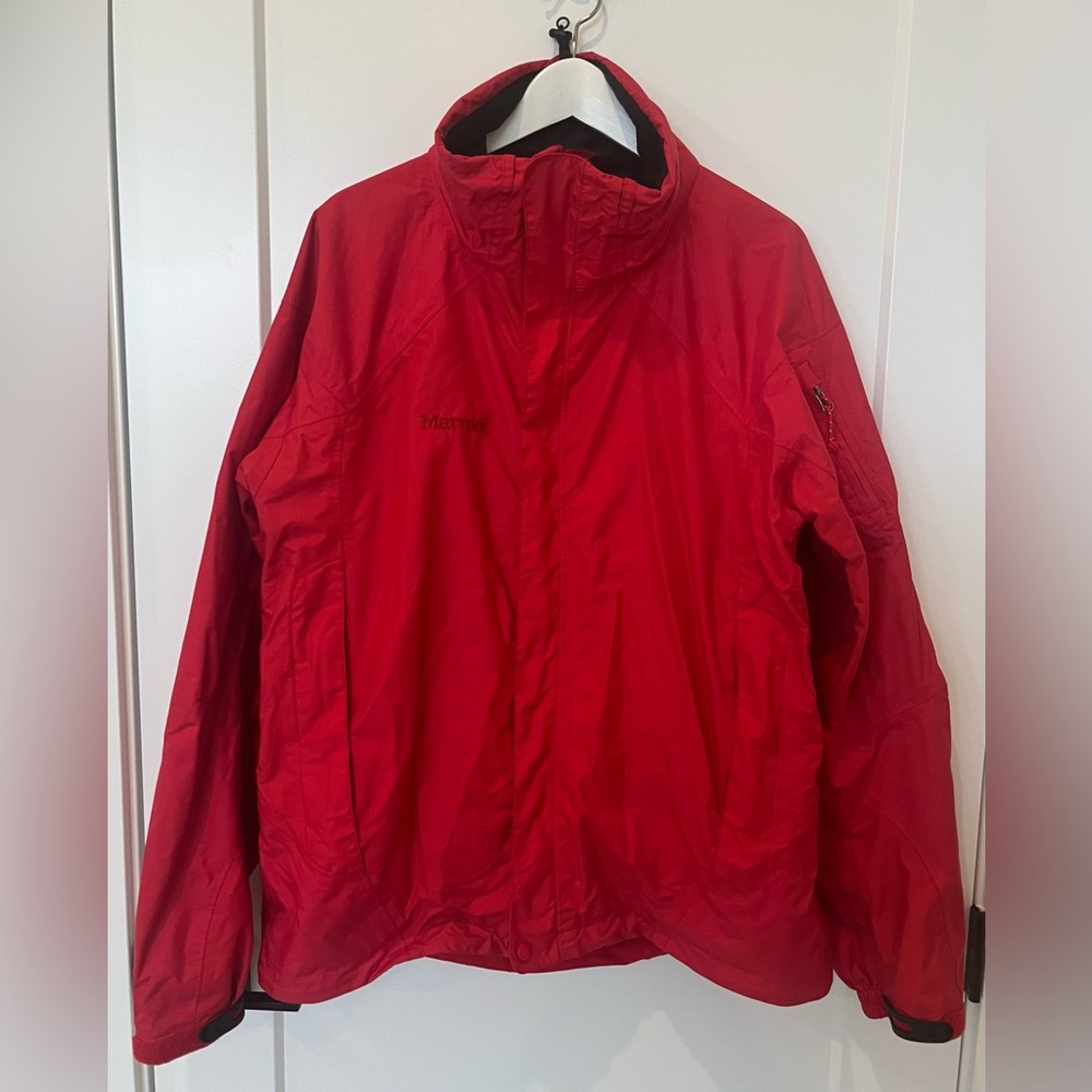 Marmot Men’s Large Red Ski Snowboard Jacket Waterproof Winter Performance READ